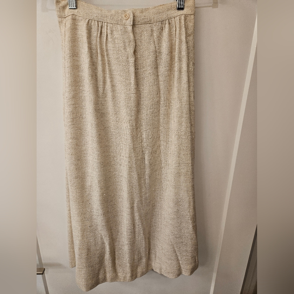 COPY - Vintage - "SIR for her" Gunny Sack Weave Oatmeal Color Skirt - NWOT